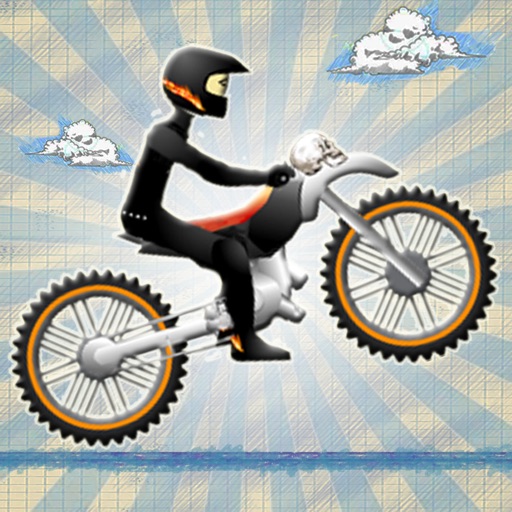 Doodle Stickman Dirt Biker : Crazy Freestyle Motobike Stuntman PRO icon