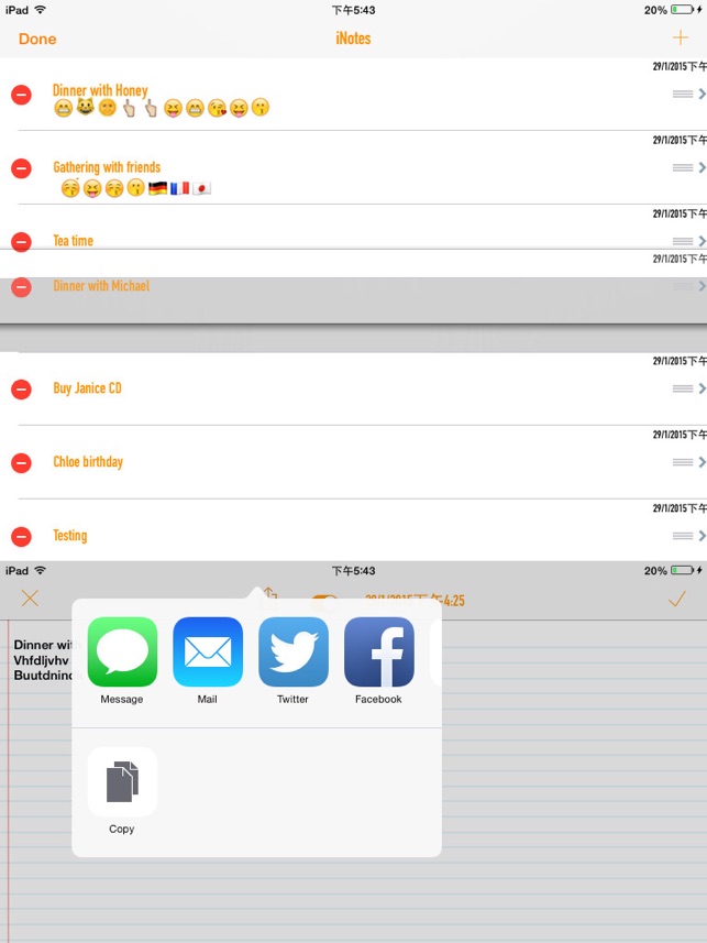 iNotes iOS8 Notification Reminders Alarms by Dickson Kwok