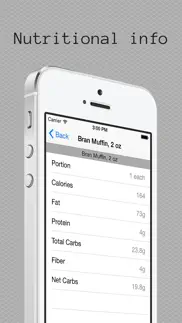 icarb carbohydrate and calorie counters iphone screenshot 3