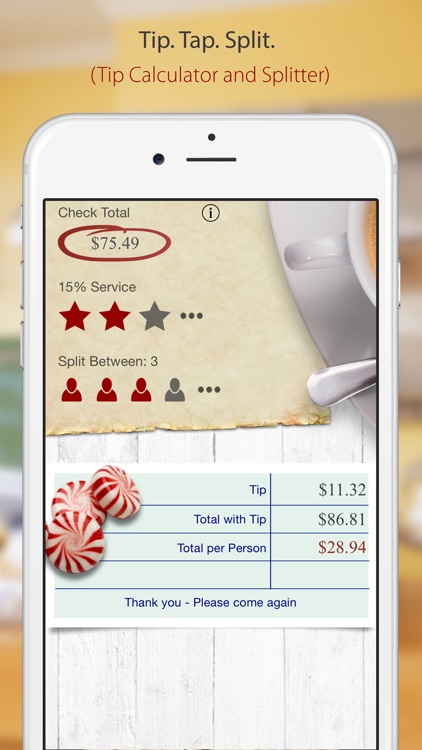 Tip Tap Split (Tip Calculator and Splitter)