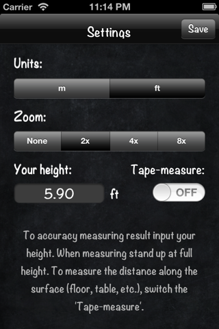 Скриншот из Optical RangeFinder - easy way to measure distance