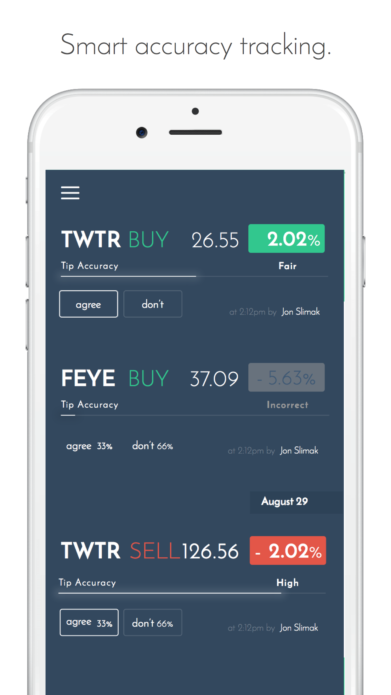 Stock Beat - track stocks & send private tips screenshot 4