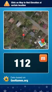 map elevation and altitude tool for height measure iPhone Captures Décran 2