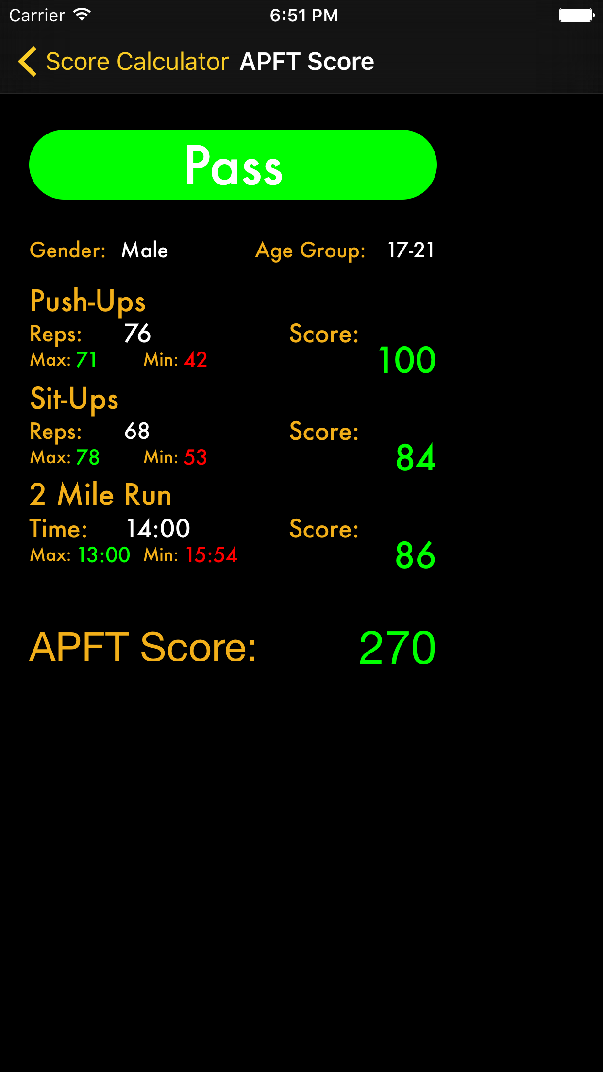 APFT Pro Elite screenshot 3