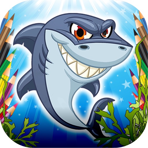 Coloring Book Sharks iOS App