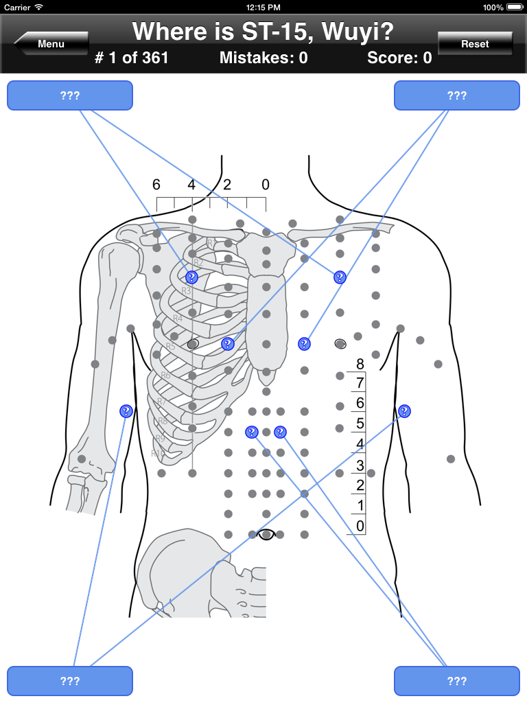 Acupuncture Points Body Quiz