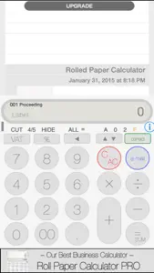 Rolled Paper Calculator PRO screenshot #2 for iPhone