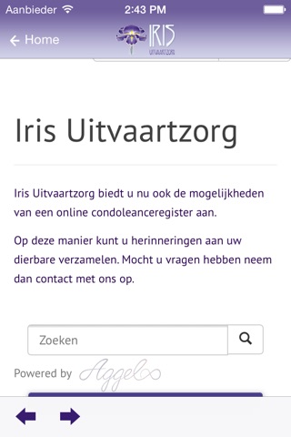 Iris uitvaartzorg screenshot 2