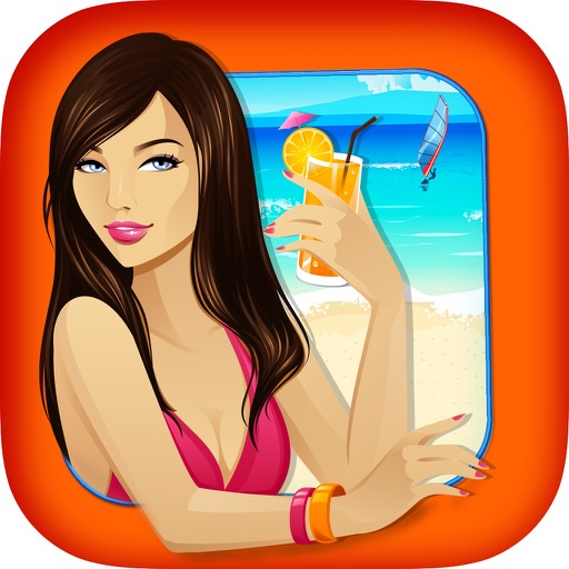 Bikini Surfer Girl Shark Escape icon