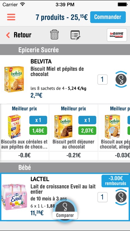 Shoptimise - Comparateur de courses, drives et supermarchés en ligne