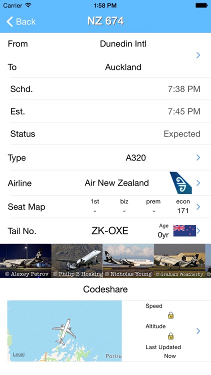 New Zealand Airport - iPlane Flight Information