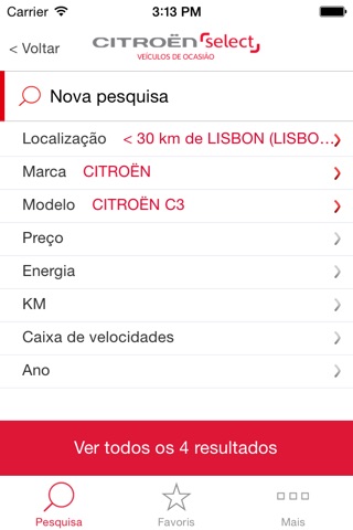 Ocasiões Citroën Select Portugal screenshot 2