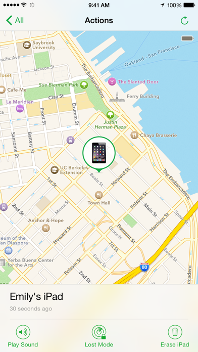 iPhoneを探す のスクリーンショット