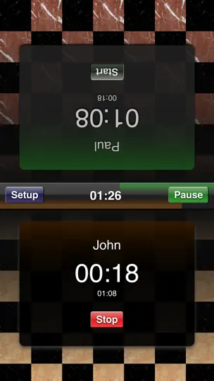 Chess Clock Free iPhone-skjermbilde 1
