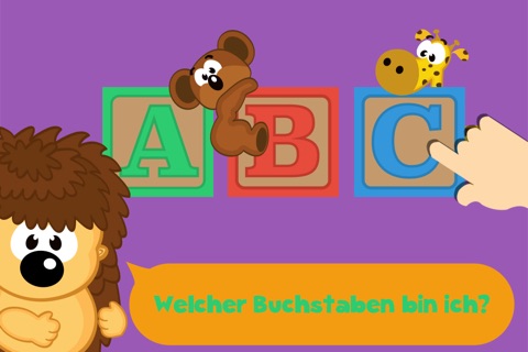 Animals alphabet and letters puzzle cartoon Sound Game for toddlers and preschoolers screenshot 2