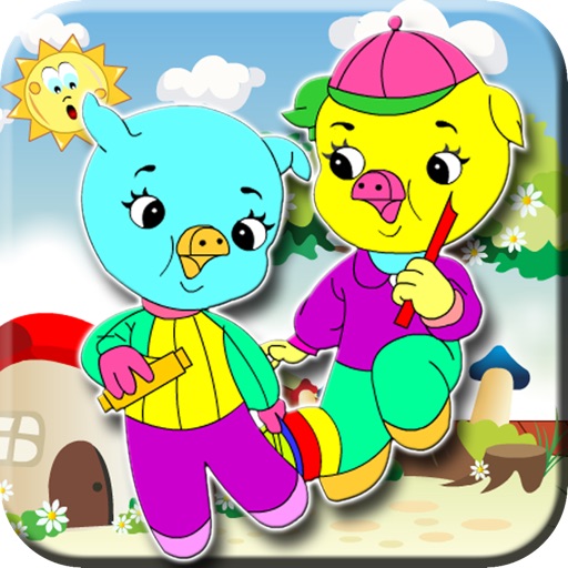 Coloring Jolly Pigs iOS App