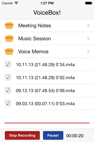 VoiceBox! for Dropbox (Sync Audio Recordings and Voice Memos) screenshot 4