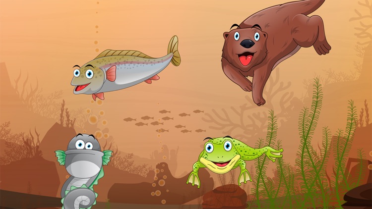 Peekaboo animals in the sea, ocean, lake and river for toddlers and babies screenshot-3