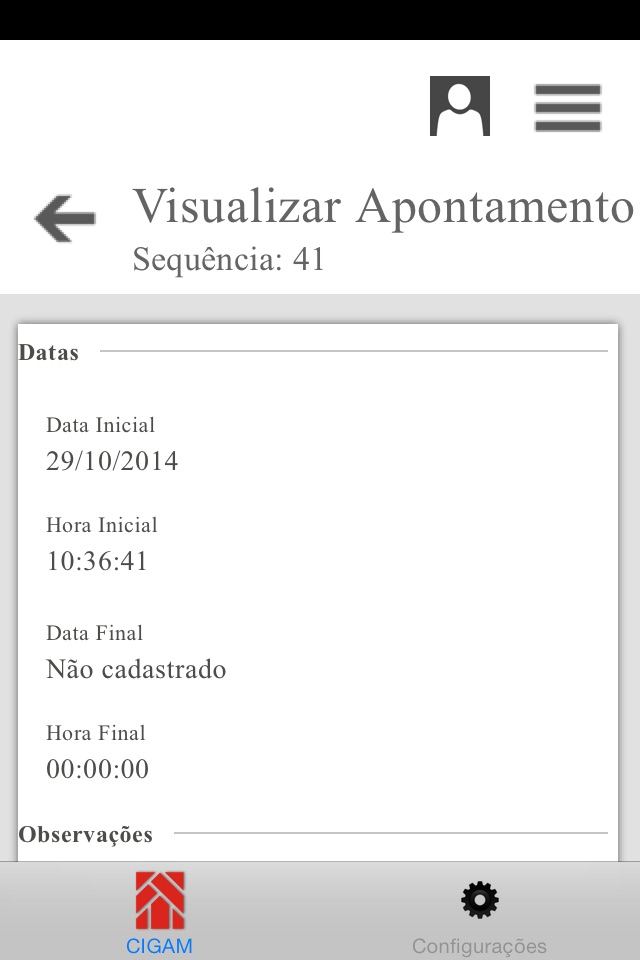 CIGAM Apontamentos screenshot 3