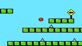 Red Bouncing Ball Spikes Free screenshot
