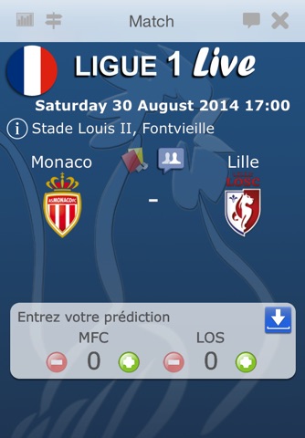 French Ligue Live 2014-2015 screenshot 4