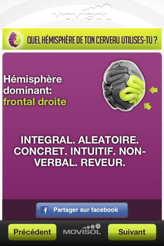 Cerebral hemispheres: how do you use your brain? screenshot 4