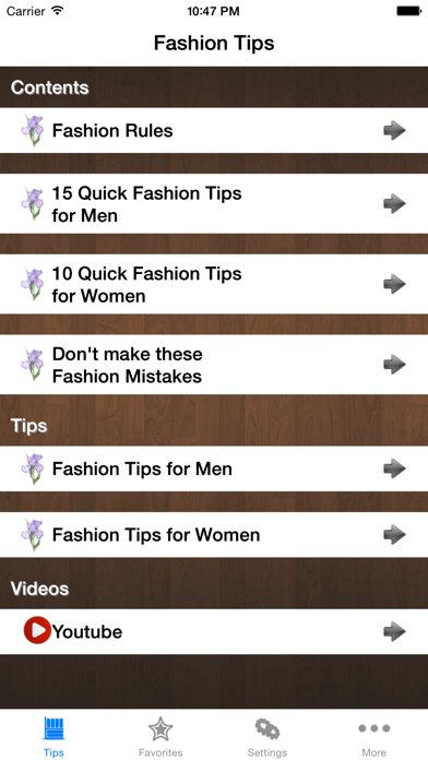 Screenshot #1 pour Fashion Tips!