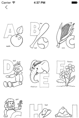 Alphabetic & Numbers Coloring Book screenshot 3