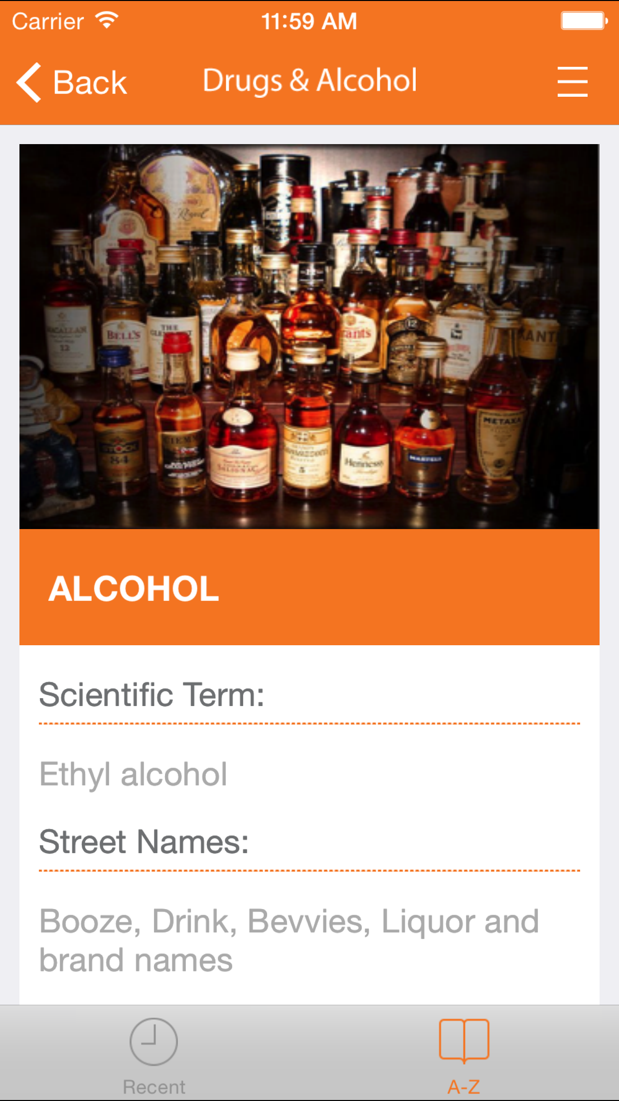 Drugs and alcohol: a Guide screenshot 4