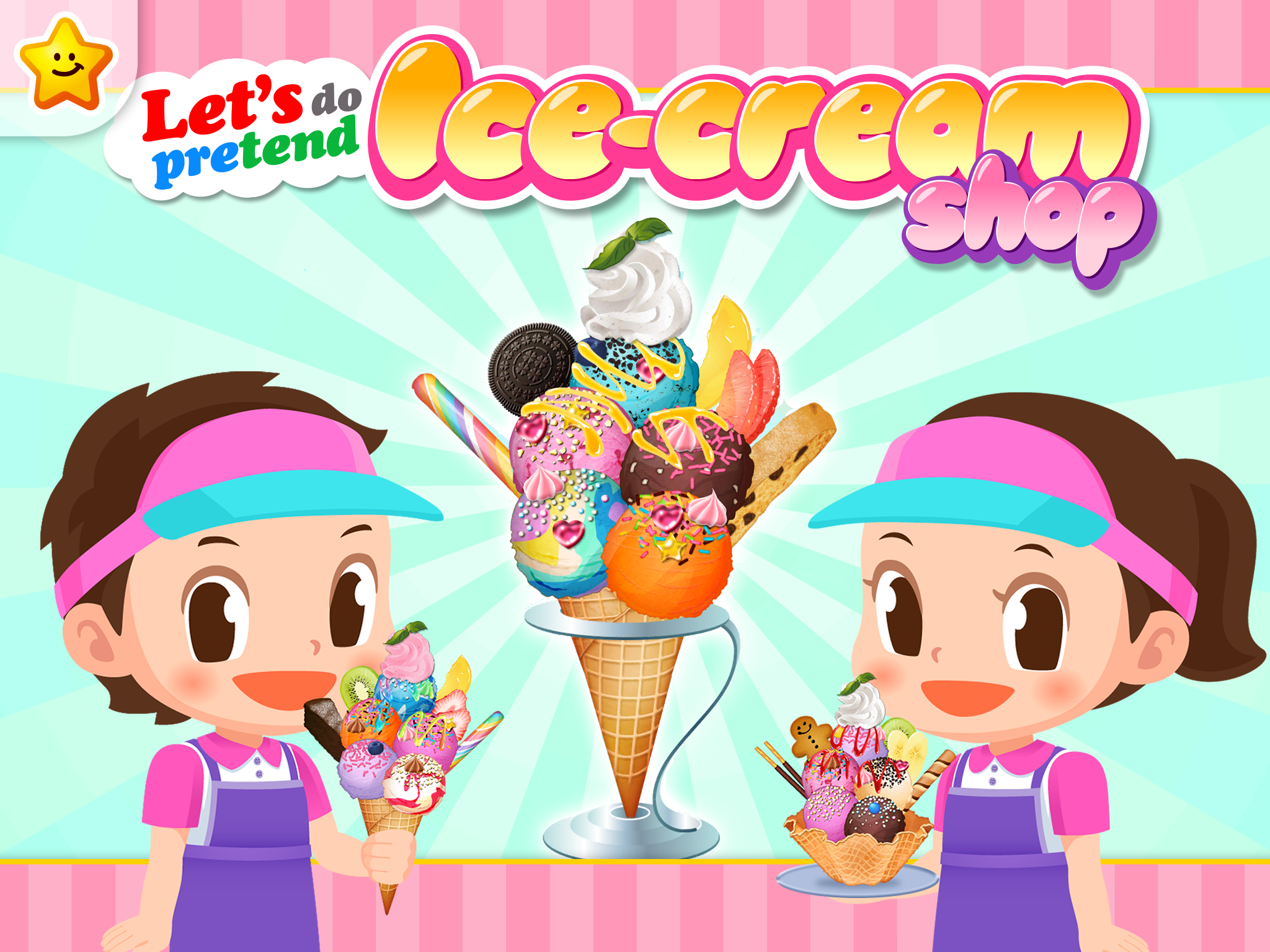 Let's do pretend Ice-cream shop! - Work Experience-Based Brain Training App