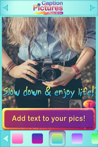 Caption Pictures Photo Writer - Add Text to your Pics & Edit Photos screenshot 2