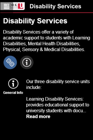 York U Disability Services screenshot 2