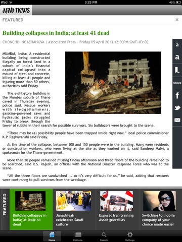 Arab News (for iPad) screenshot 3