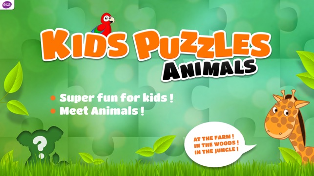 兒童益智動物 - Kids Puzzle Animals(圖1)-速報App