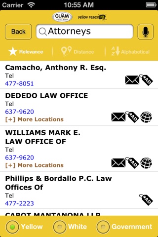 The Guam Phone Book screenshot 2