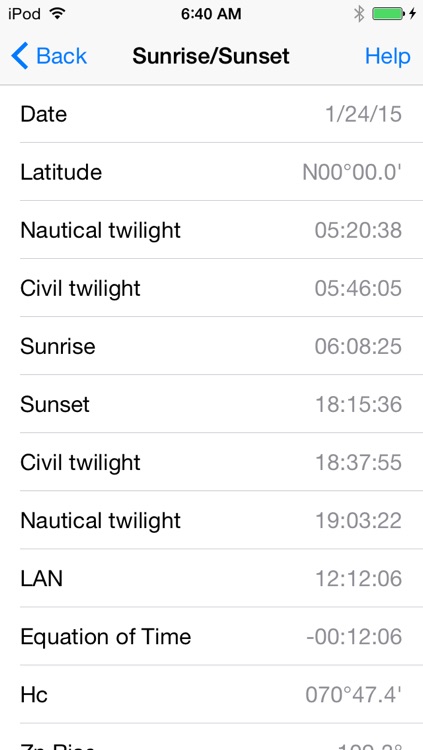 iNA Digitial Nautical Almanac