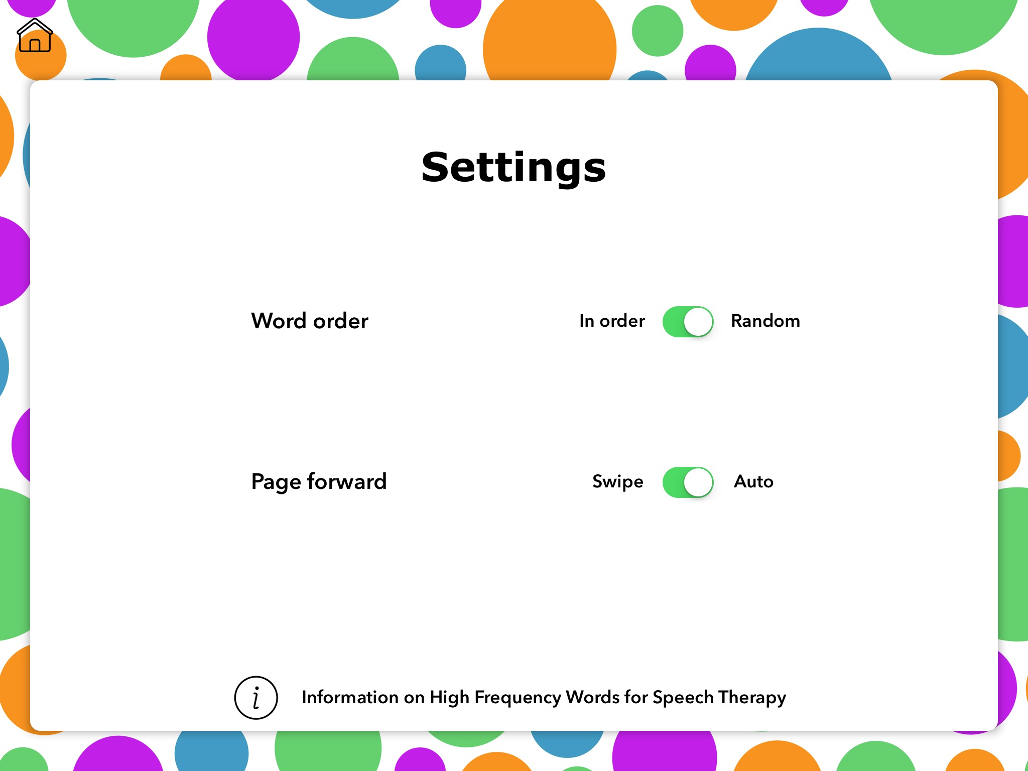 High Frequency Words for Speech Therapy - for speech therapy screenshot 4