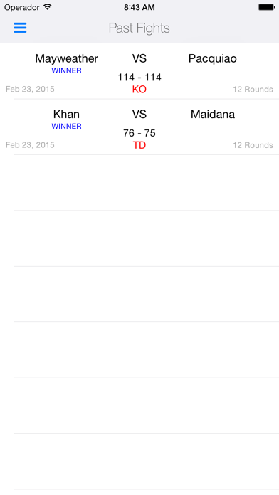 Boxing Scores Screenshot 4 - AppWisp.com Boxing Scores Screenshot 4 - AppWisp.com