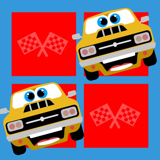 His first little Cars Cartoon Puzzle - Memo Game for toddlers and preschoolers free Icon