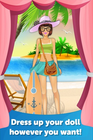 Beach Babe Dress Up- Fun Doll Makeover Game screenshot 2