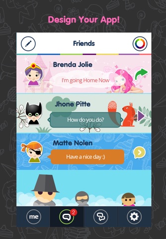 Rainbow Chat Messages screenshot 2