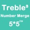 Number Merge Treble 5X5 - Sliding Number Block And  Playing With Piano Sound