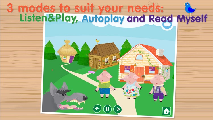 The Three Little Pigs Free - Interactive bedtime story book screenshot-4