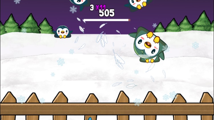 Penguin Bird Shooter Club FREE - Fling snowballs to shoot down penguins game