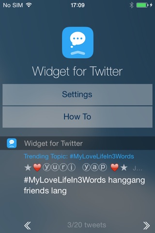 Widget for Twitter screenshot 3