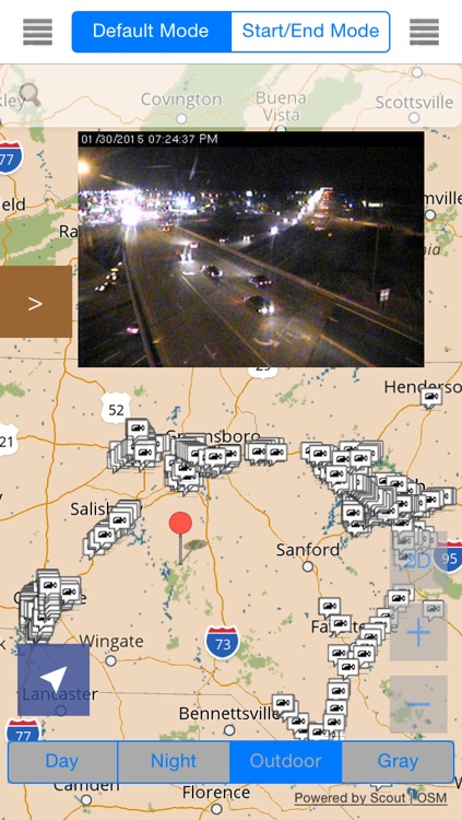North Carolina/Charlotte Offline Map with Real Time Traffic Cameras Pro