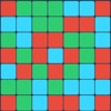 Line of squares