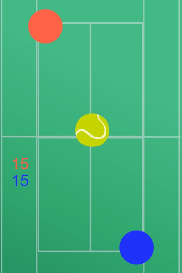 二人でできるゲーム　二人テニス(無料版) screenshot 2