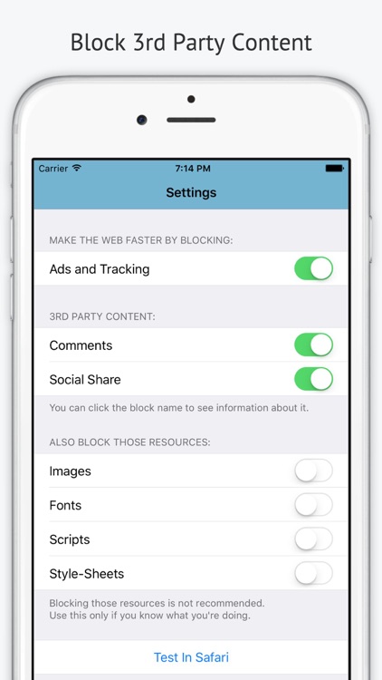 iBlockify - Block Ads, Social Content & Make The Web Faster