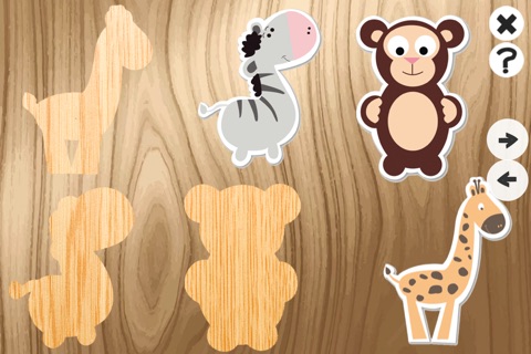 Animated Baby Puzzle With Animal-s! My Toddler`s First Free Learn-ing Kids Game: Zoo & Jungle Pet-s & Puppies screenshot 3